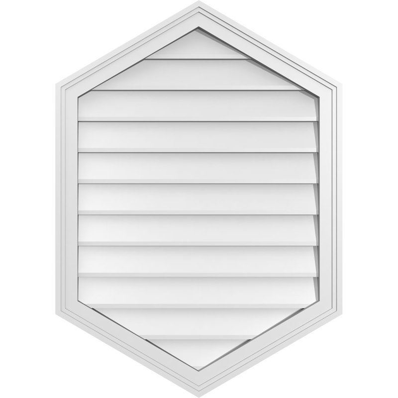 Ventilé vertical à pignon vertical 7/12 po, H 1,5 po x l 26 po x L 36 po