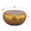 Table basse Chevelle dorée