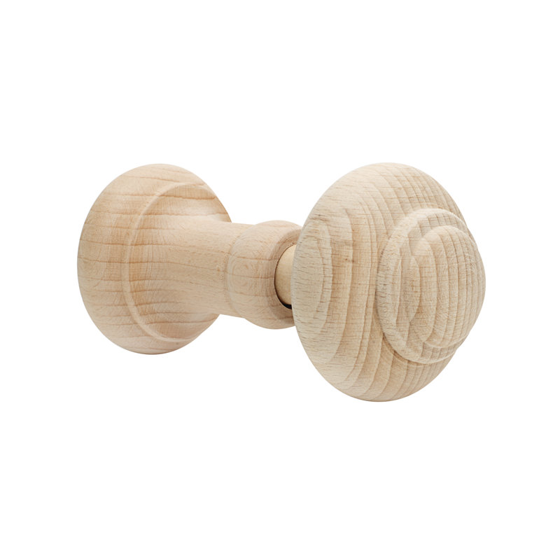 Wendell Unfinished Wood Curtain Holdback, 6cm H x 6cm W x 12.9cm D