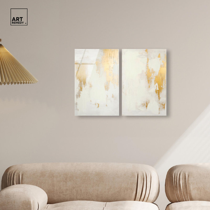 Tranquility pair Gold Art , H 15 po x l 20 po