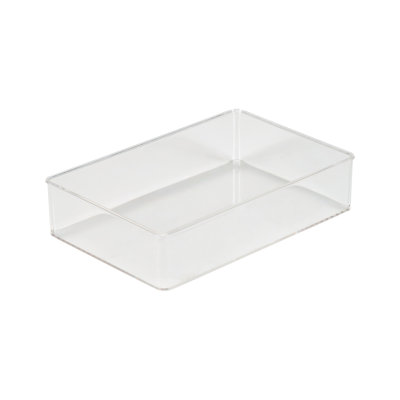 Simplify Small Rectangular Drawer Organizer In Clear