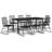 Cataneo Patio Dining Set Black PVC Rattan-1073692003-1073692005