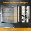 60mm W 70mm H Medicine Cabinet Mirror 3 Adjustable