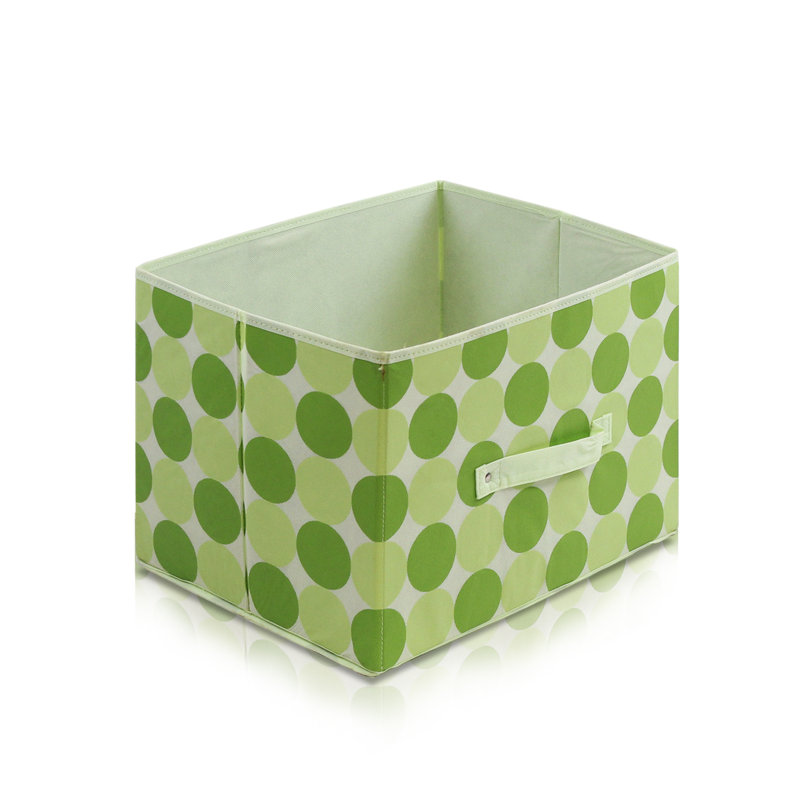 Rebrilliant Fabric Decorative Bin, Green