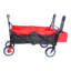 Chariot utilitaire pliant pour l'extérieur pliable, chariot de jardin portatif pliant robuste, porte-gobelet, poignées réglables (noir et rouge)-117353914