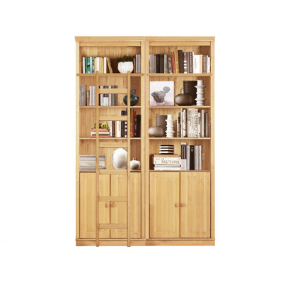 Delbis 223cm H x 148cm W Library Bookcase