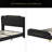 Leather Bed Frame With Wingback Headboard & Footboard,Solid Wooden Slats Support-668614634-668614633