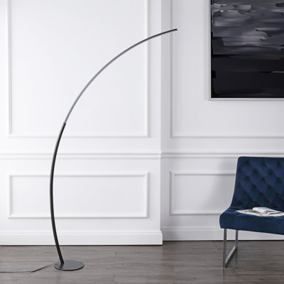 Lampe sur pied à DEL à intensité variable intégrée en métal 68 po Enzo