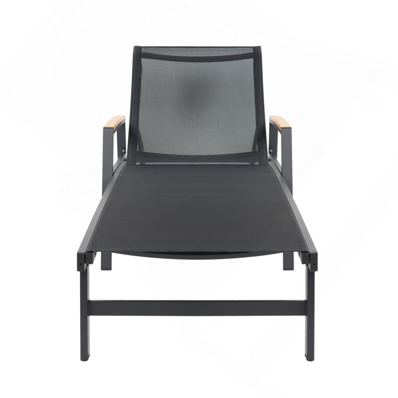 Chaise longue, Noir
