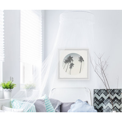 Grey Palms - Single Picture Frame Print
