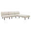 Chaise longue beige