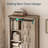 Kitchen & Bedroom 65" Barn Door Storage with Adjustable Shelves-119235822