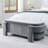 Chenille Upholstered Bench with Large Storage Space for the Living Room, Entryway and Bedroom,Grey,( 51.5''x20.5''x17'' )