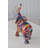 Elephant With Trunk Up Colourful Modern Resin Statue - Berdan Unique Modern Home Décor, 8"x4"x 10"H