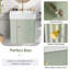 Meuble-lavabo flottant 21,6 po avec lavabo en céramique, rangement à gauche-249289056
