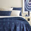 Resist Dot Indigo Coverlet