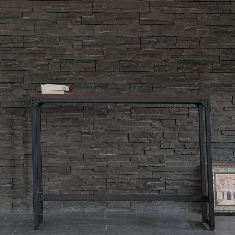 Thaden 55.1'' Solid Wood Top Console Table