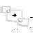 Nest Square Interlocking Box Accent Wall Shelf-1227341089