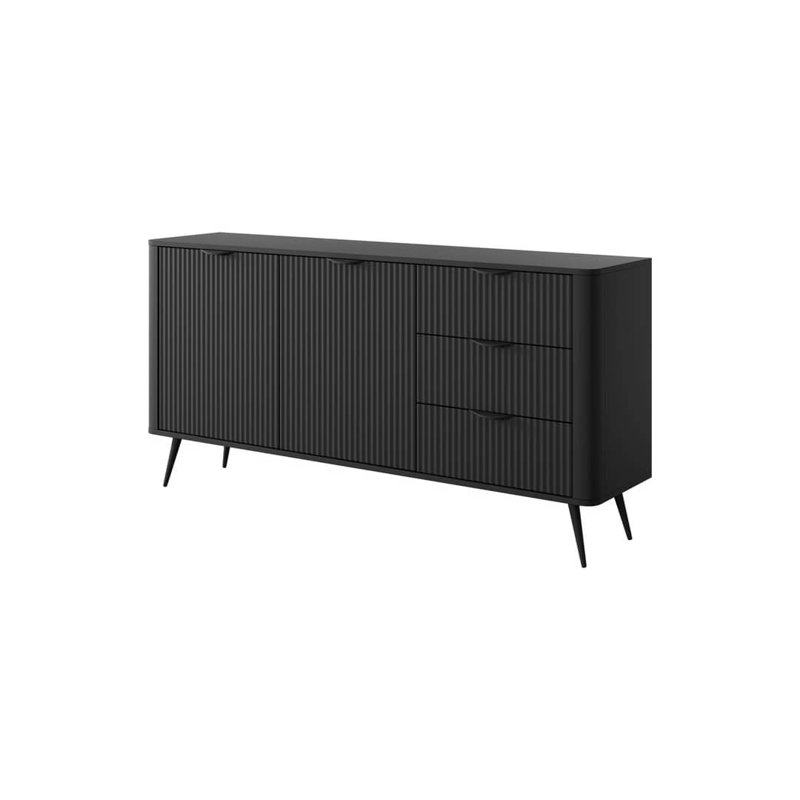 Elegant Neutrality: Stewartstown Sideboard Cabinet 163cm , Black
