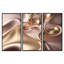 Subtile sophistication en rose exquis et doré - reproduction d'art sur toile 3 pièces-87538254-87538248