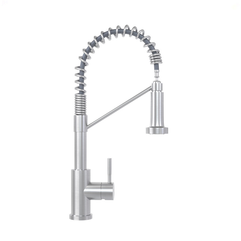 Bothwa Home CUPC Certified 19" Single Handle Kitchen Faucet (Brushed Nickel Finish), Brushed Nickel
