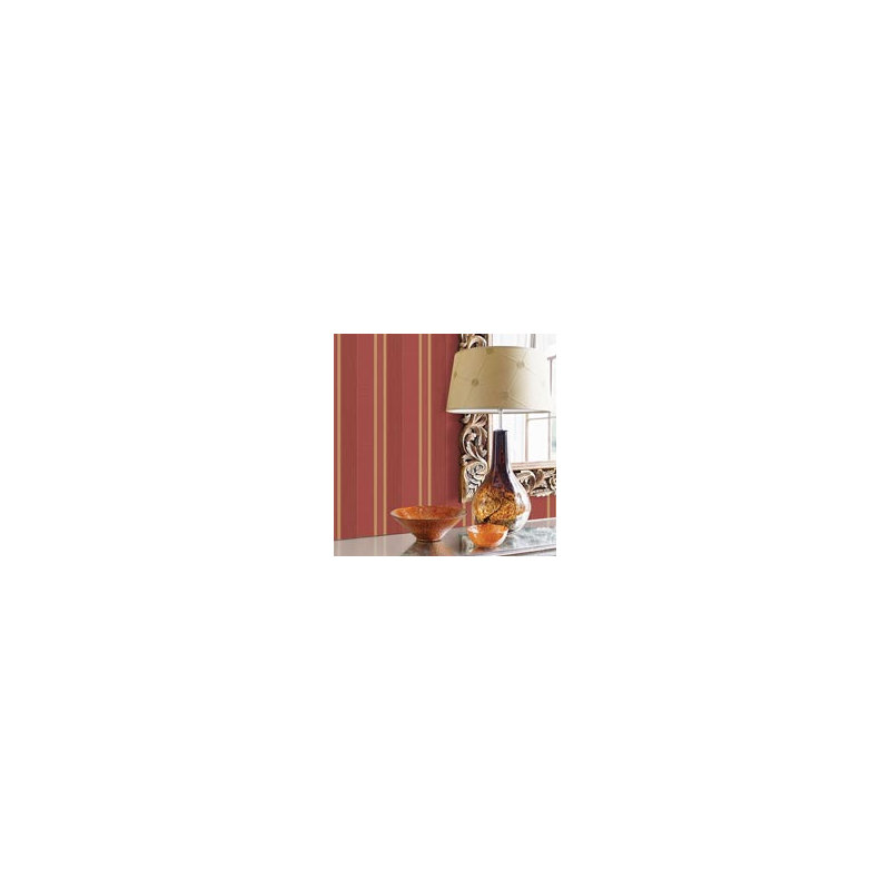 Palazzo 2 Silk Stripe Wallpaper Roll, Red