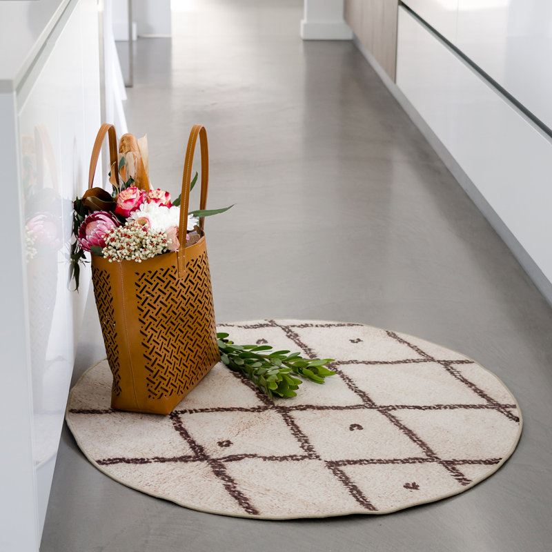 Fleck Splash Round Kitchen Mat