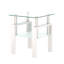 Table basse 1 pièce moderne en verre trempé | Table de bout Tea Table