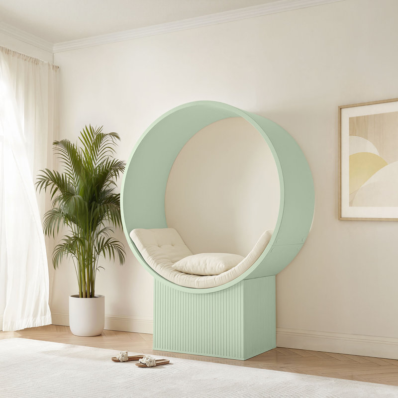 Chaise d'appoint Aperture, Sauge, ivoire