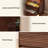 Wooden Ribbed Drawer Nightstand with LED Light & Charging Station, Modern Bedside End Table-1369688685