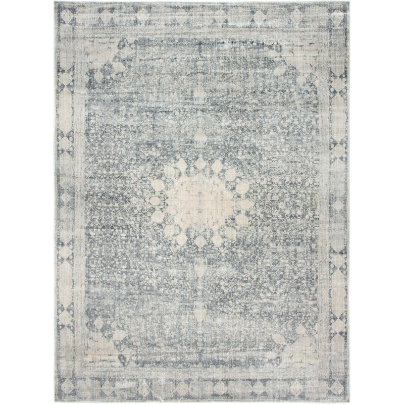 Tapis oriental gris Polli, Rectangle 9 pi x 12 pi 2 po