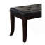 Banc capitonné Linon, similicuir, espresso-1823108523