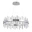 10 - Light Unique / Statement Geometric LED Chandelier with Crystal Accents