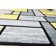 Tapis gris et jaune clair à motif abstrait 3D Mccampbell