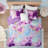 King/Cal King Watercolor Tie Dye Printed Comforter Set with Throw Pillow-135968816