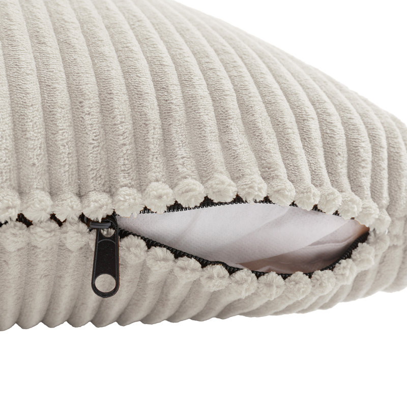 Cotton Square Cushion, Sea Salt Grey