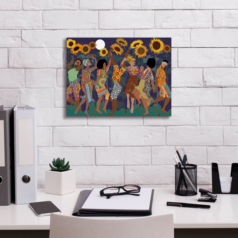 August Grove 'Dancing Under The Stars' by Art Licencing Studio Canvas Wall Art, 26" x 18", H 12 po x l 16 po x P 0,75 po