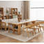 Bureau de table rectangulaire en pierre frittée-546576063