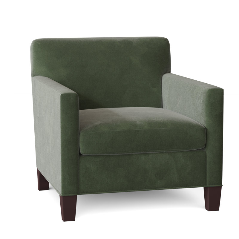 Fauteuil à coussin en duvet large 32 po Brighton, Émeraude Rylee