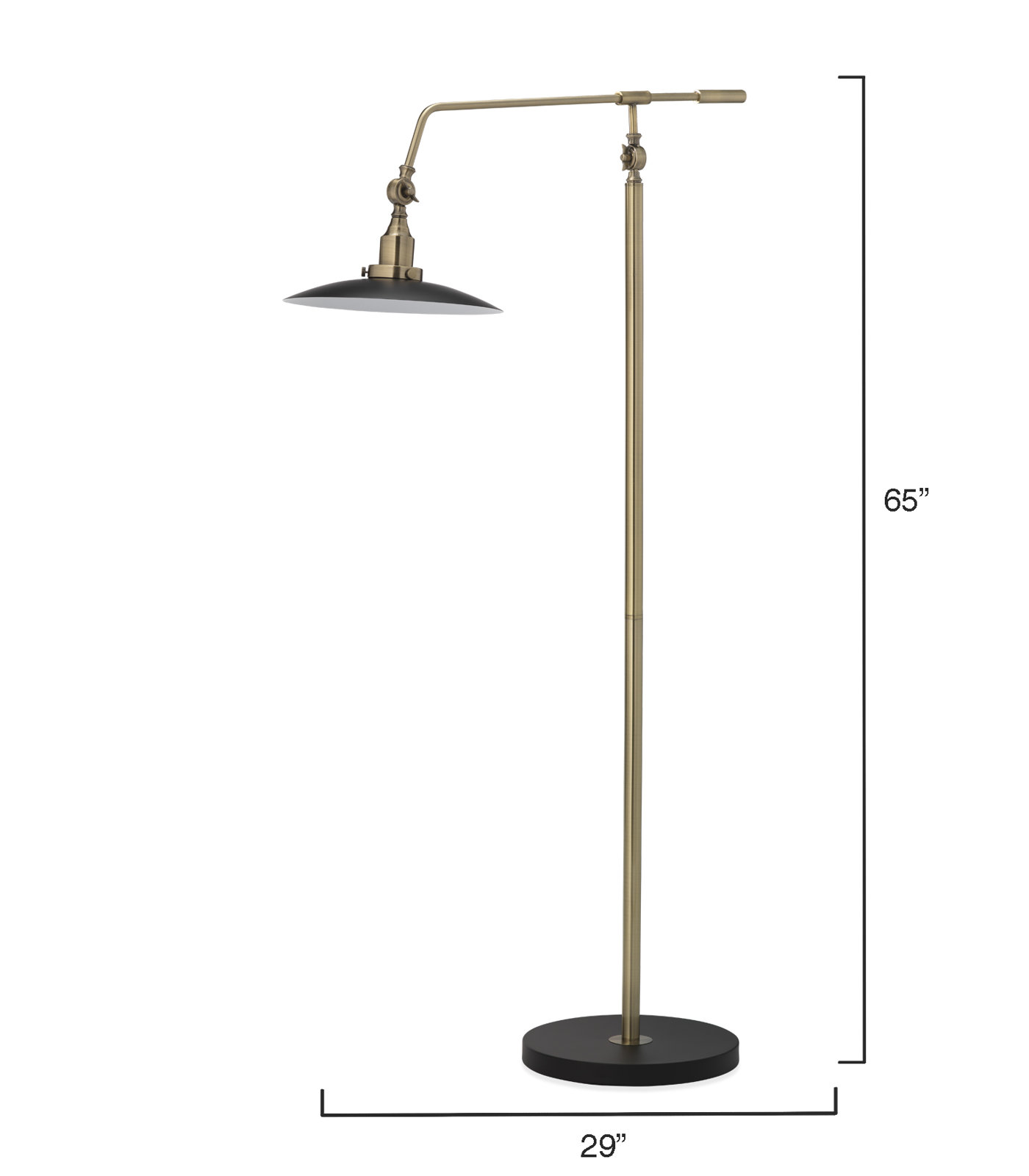 Johanna 65'' Swing Arm Floor Lamp