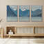 «Mountain Lake Majesty Alpine Landscape Rustic Nature Landscape Illustration Modern Art Decor Rustic», 3 pièces-98695764-98695765