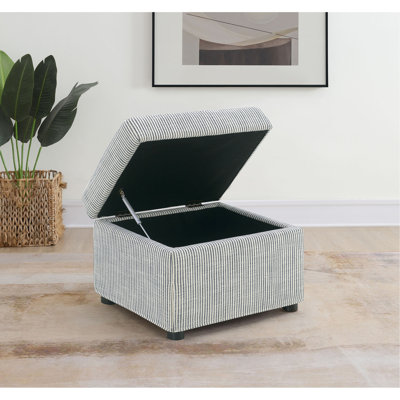 Grey Upholstered With Hydraulic Lift And Hidden Compartment For Accessories, 24 Inches Wide Storage Top, Ideal Storing In Width