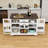 Kitchen Island with Drop Leaf, Charging Station, 2 Drawers and Adjustable Shelves-1062026606