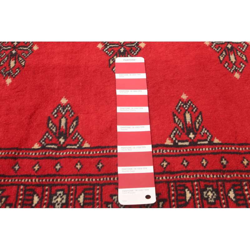 Monafo One-of-a-Kind 2'8" X 4'2" New Age Wool Area Rug in Red