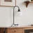 20“ Spherical Glass Lampshade and Marble Table Lamp , Bulb Included-190755046