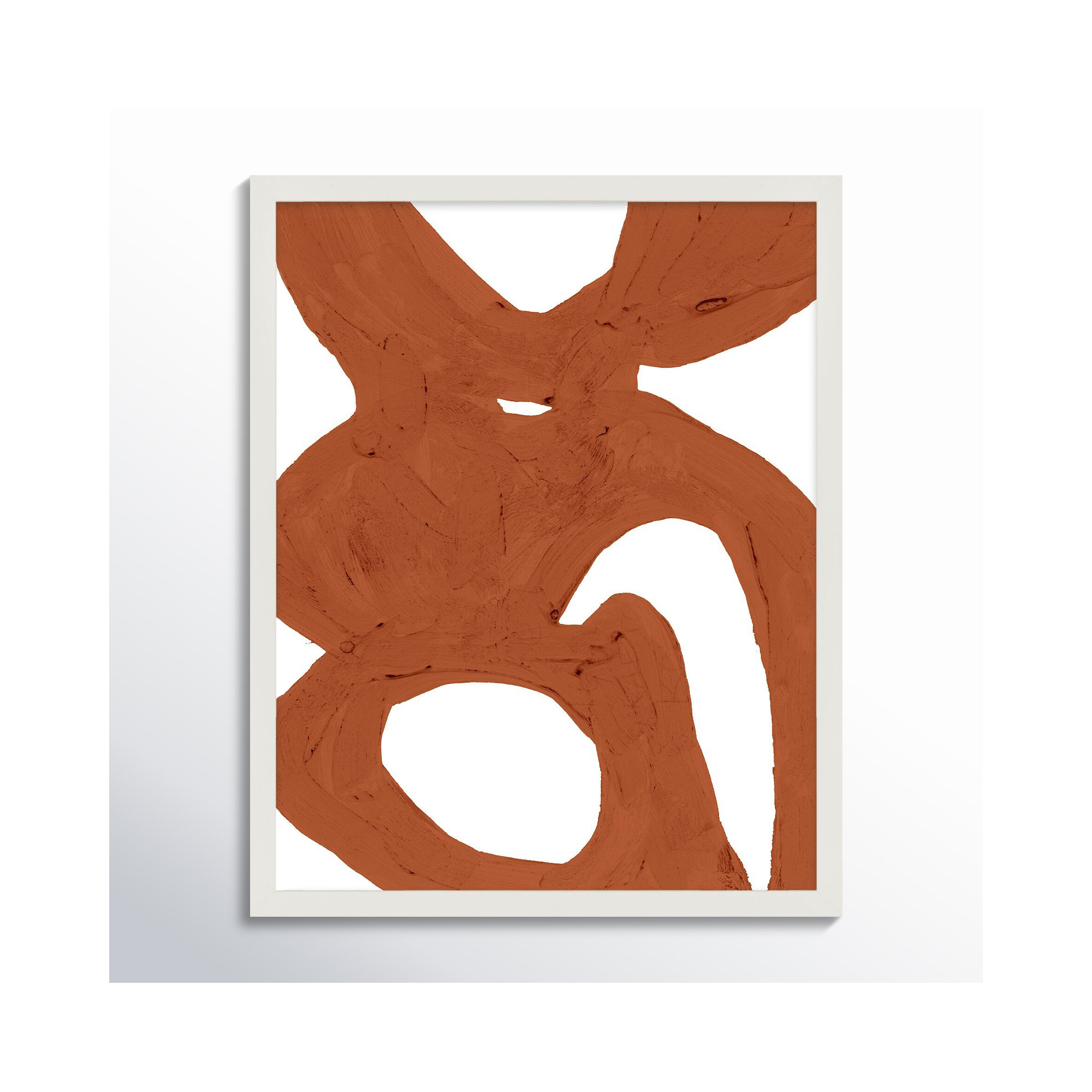 Copper Harmony 1 by Andrea Stokes, White Framed, 20" H x 16" W x 1.25" D
