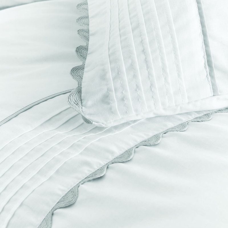 Ric Rac Egyptian-Quality Cotton Duvet Cover Set, 200 x 200cm Duvet Cover + 2 Standard Pillowcases