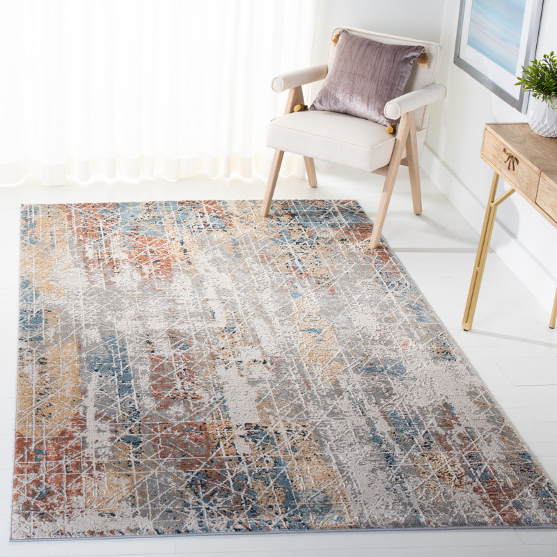 Invista Performance Abstract Rug, Rectangle 5'3" x 7'6"