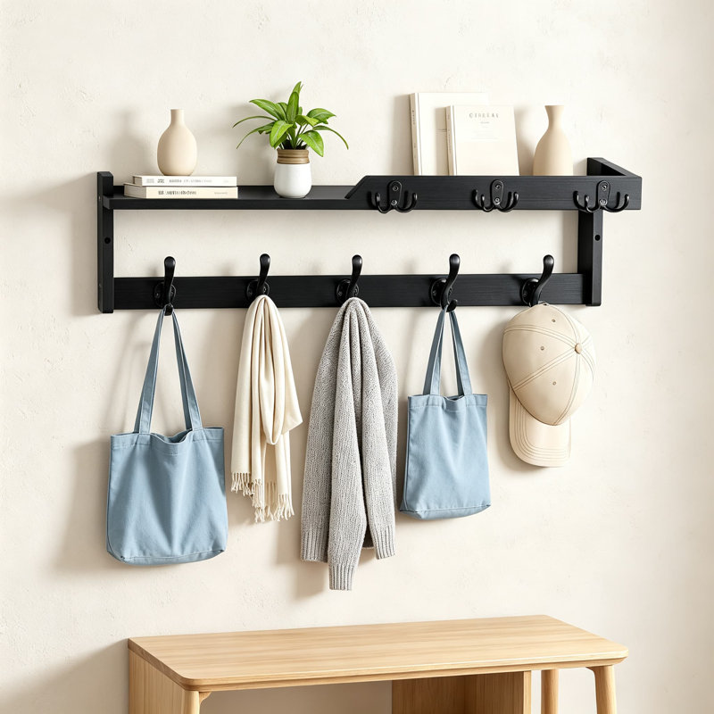 Portemanteaux mural, Black