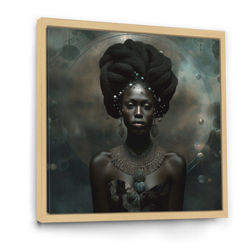 «Orisha Osunmare», reproduction sur toile, H 16 po x l 16 po x P 1 po, Cadre naturel flottant